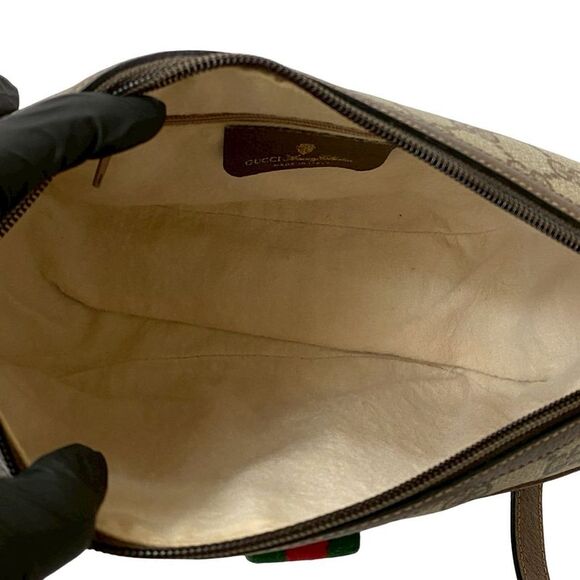 Gucci Old Gucci GG Logo Leather Shoulder Bag - Picture 2 of 8